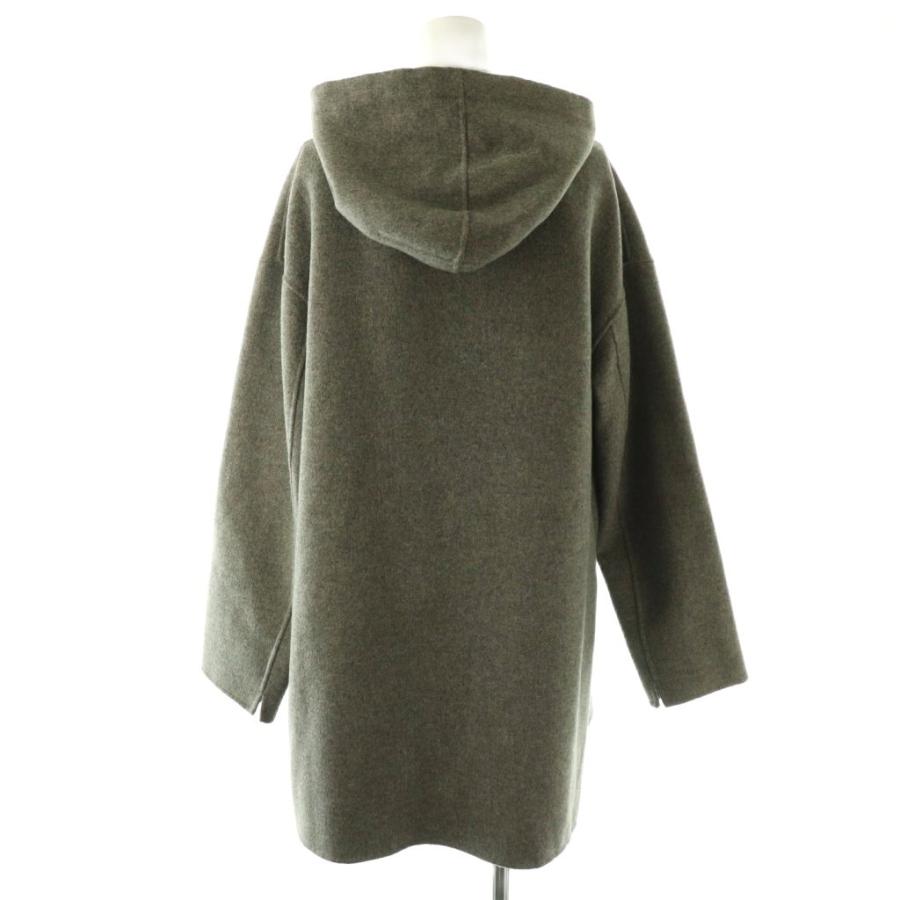 Sマックスマーラ 'S Max Mara CUCITO A MANO ダブルフェイスフードコート 42 グレー /SY ■OS レディースの画像