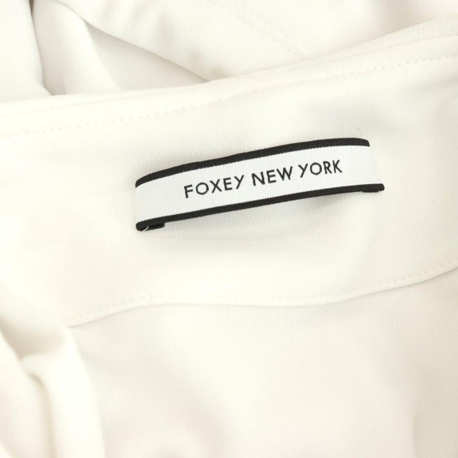 フォクシーニューヨーク FOXEY NEW YORK ジップパーカー 長袖 38 S 白