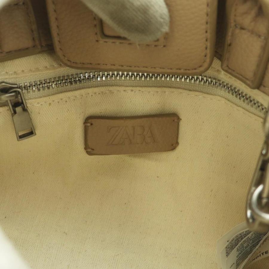 ZARA（ザラ） ミニシティバッグ ハンド ショルダー 2WAY トープグレー