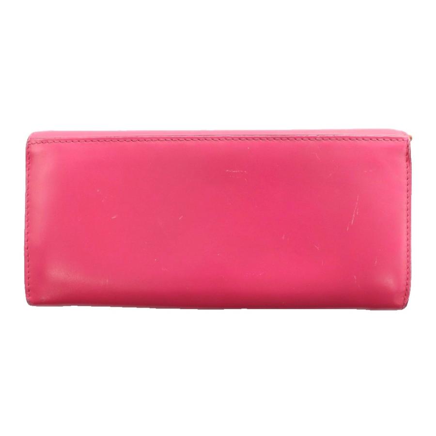 CELINE（セリーヌ） ラージフラップ ウォレット 長財布 レザー ピンク 