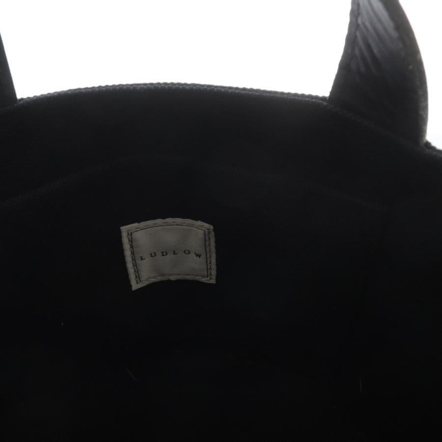 ラドロー LUDLOW ハート キャンバス トートバッグ XS ハンドバッグ 黒