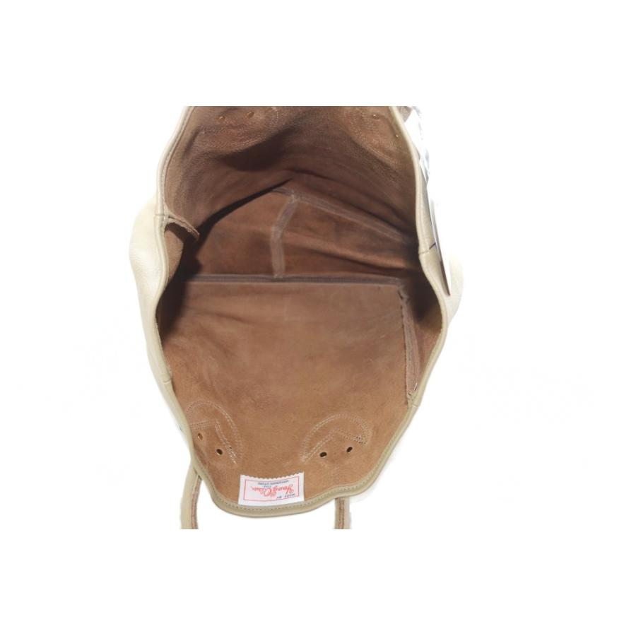 未使用品 ヤングアンドオルセン YOUNG & OLSEN エンボスレザー トートバッグ EMBOSSED LEATHER TOTE M カーフレザー ベージュ_4