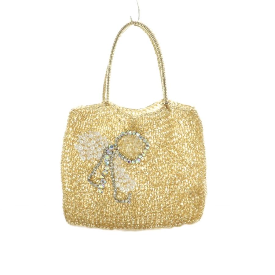 美品♡ANTEPRIMA ゴールド ビーズ ハンドバッグ ANTEPRIMA（アンテプリマ） ハンドバッグ ワイヤーバッグ ビジュー装飾