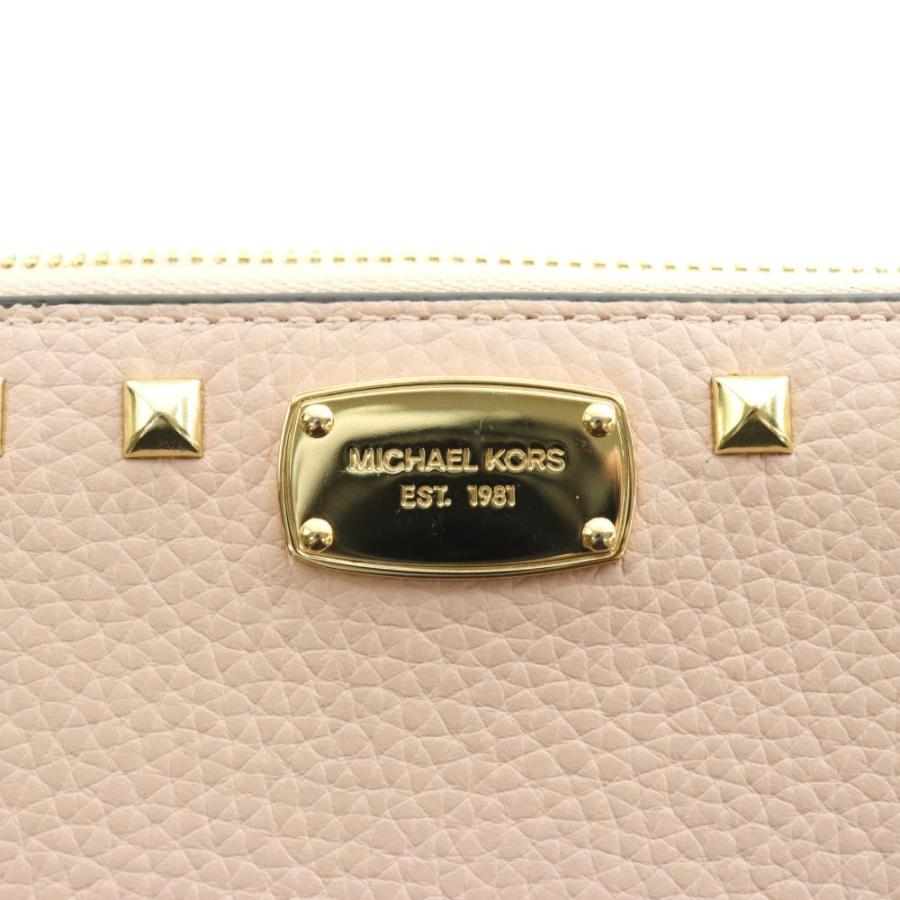 マイケルコース MICHAEL KORS スタッズ付きラウンドファスナー長財布