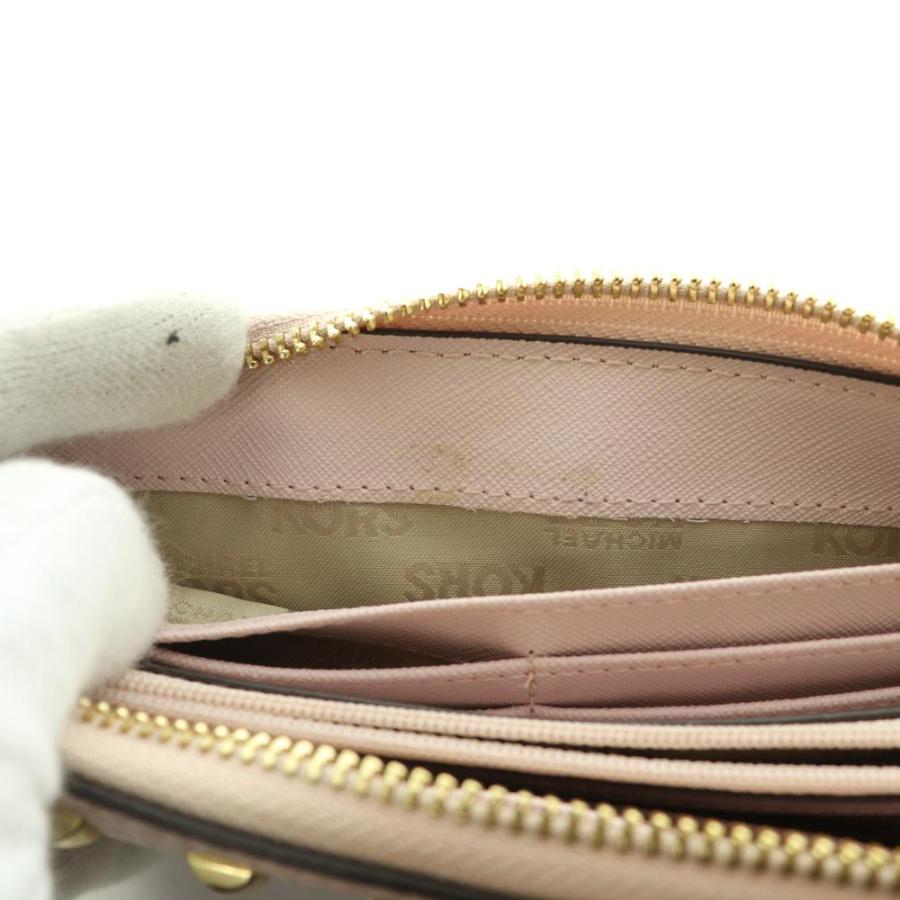 マイケルコース MICHAEL KORS スタッズ付きラウンドファスナー長財布