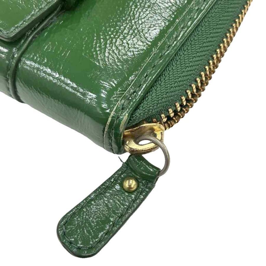 COACH（コーチ） ダブルバックルロングウォレット 長財布 レザー 緑 