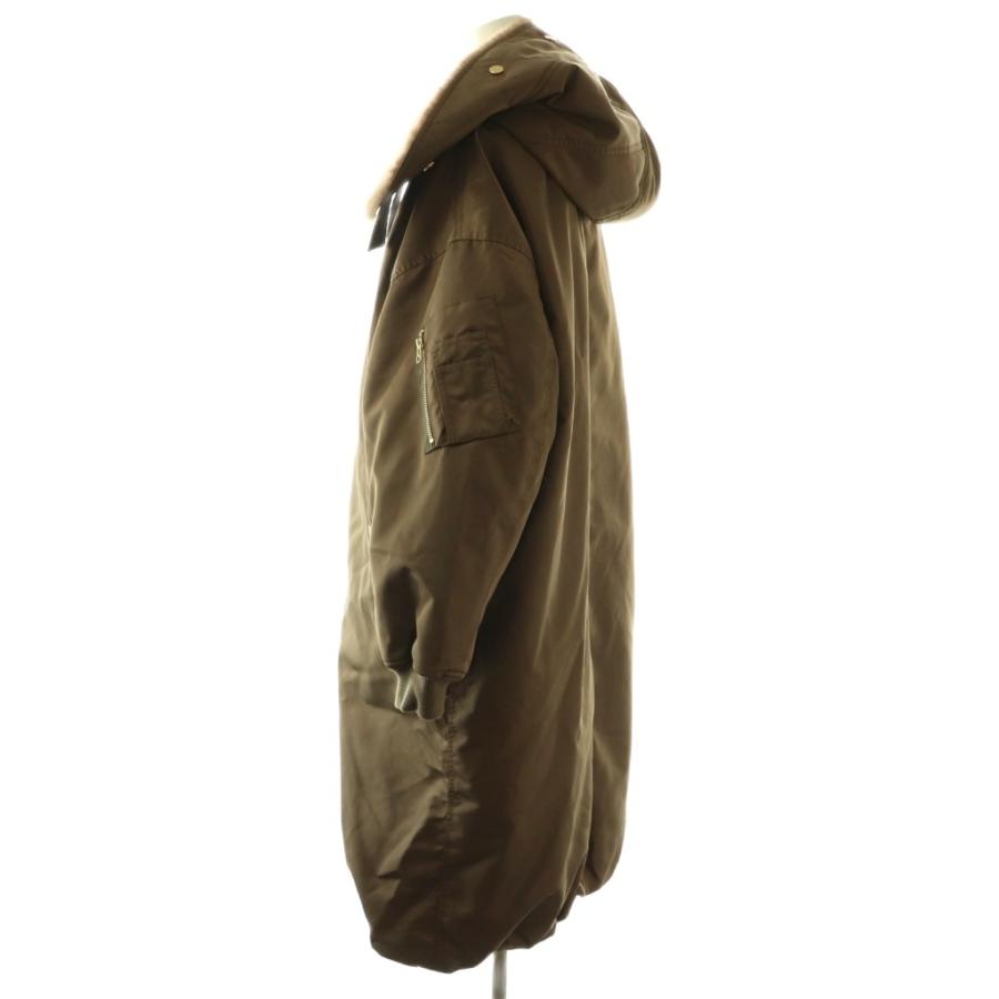 アッパーハイツ upper hights THE U-2 LONG HOODIE コート アウター フェイクファー 1 ブラウン /CX ■OS レディース_2