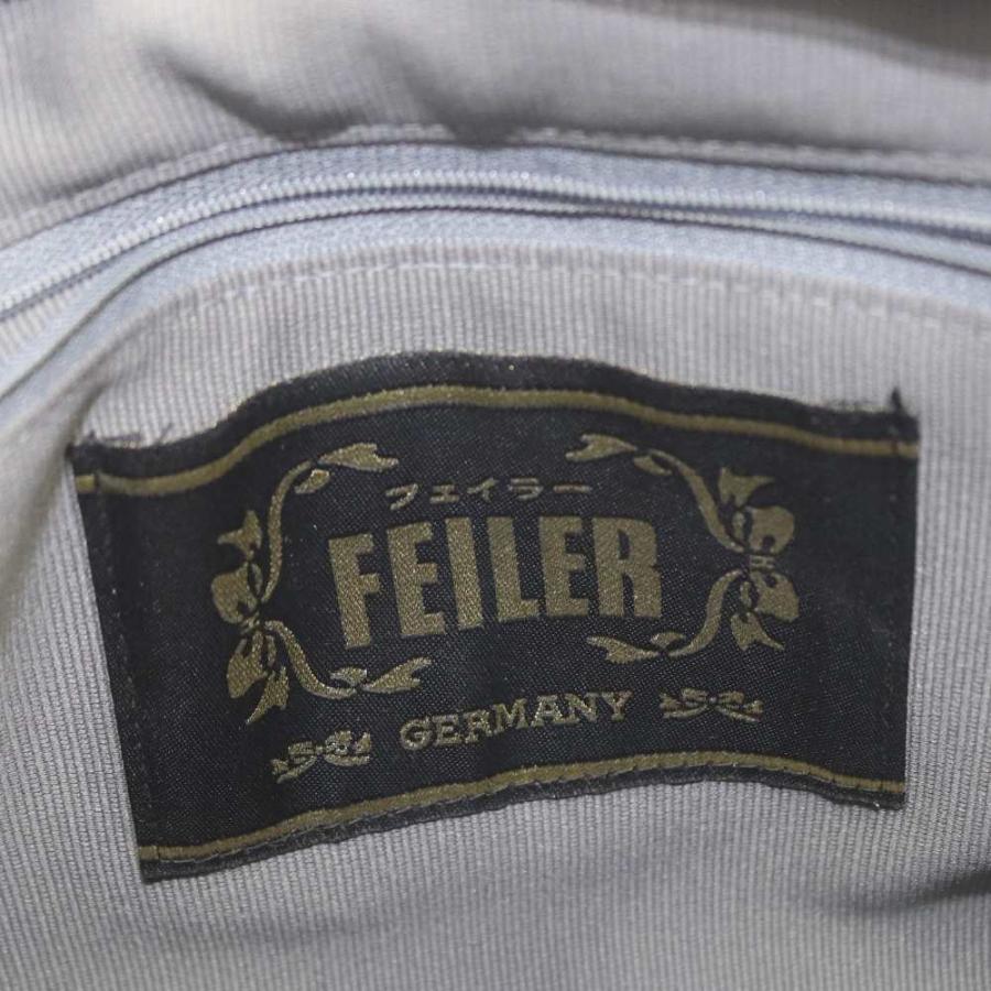 フェイラー FEILER シュニール織 トートバッグ ハンドバッグ グレー