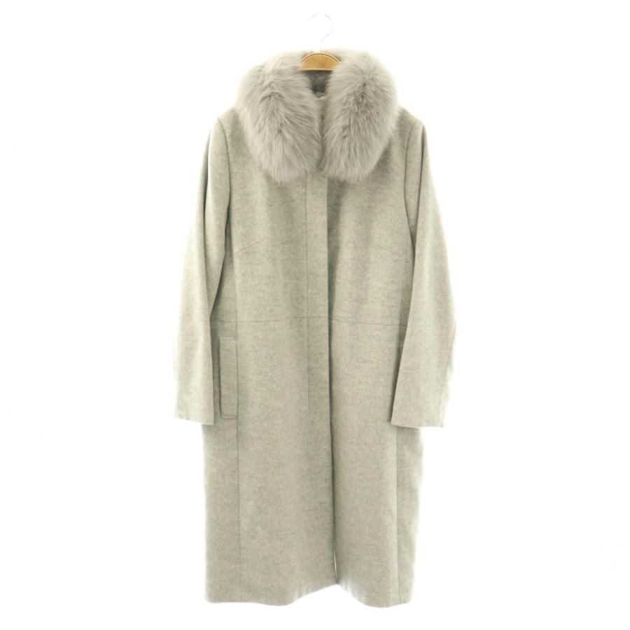 未使用品 アリスバーリー Aylesbury フォックスファー カシミヤ混 