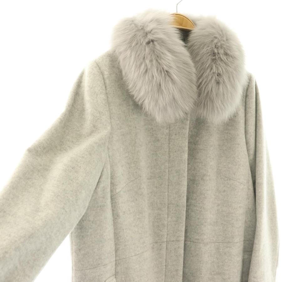未使用品 アリスバーリー Aylesbury フォックスファー カシミヤ混 