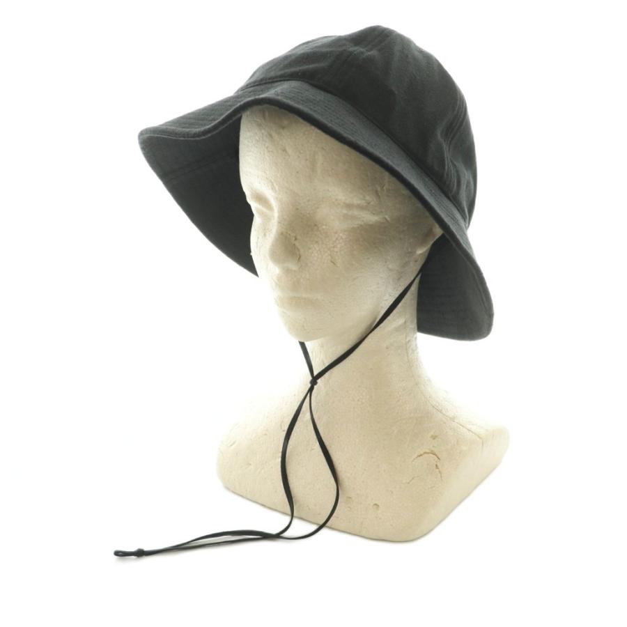 未使用品 コモリ COMOLI シルクネップ ハット 帽子 F 黒 D01-07002 /MI