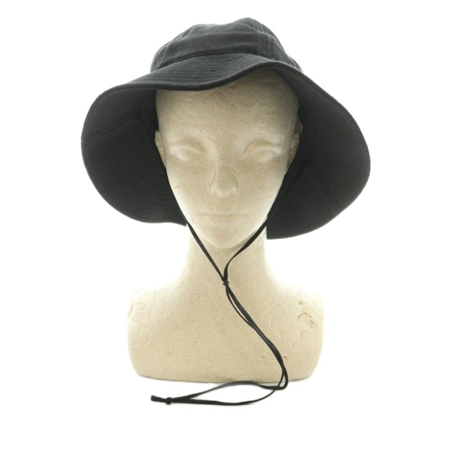 未使用品 コモリ COMOLI シルクネップ ハット 帽子 F 黒 D01-07002 /MI