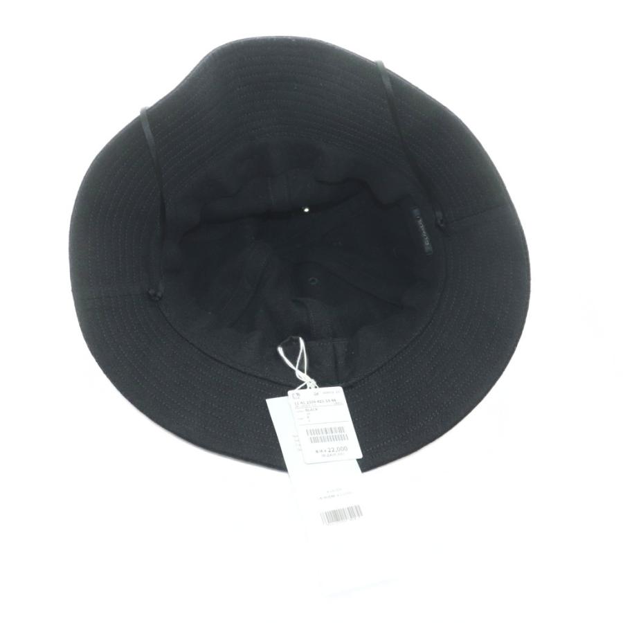 未使用品 コモリ COMOLI シルクネップ ハット 帽子 F 黒 D01-07002 /MI
