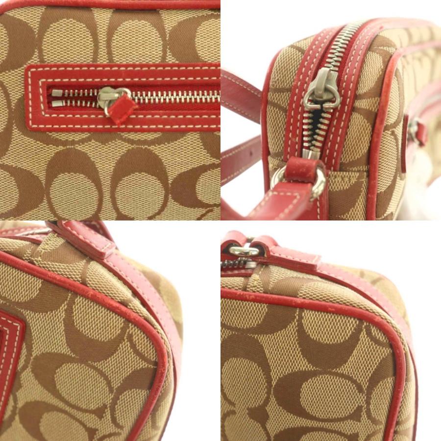 COACH（コーチ） シグネチャー ショルダーバッグ スクエア型 ベージュ