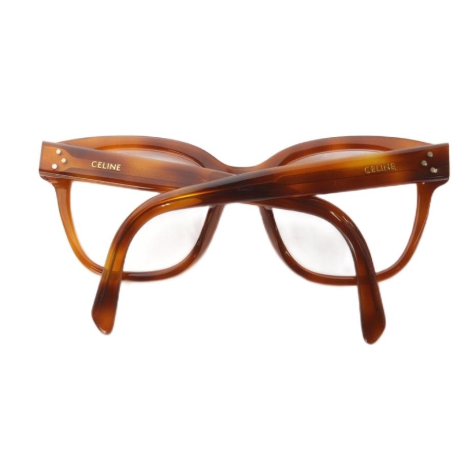 セリーヌ CELINE 伊達メガネ 眼鏡 メガネ ウェリントン型 51□20-145 ブラウン CL50086I /YO27 ■OH メンズ レディース_1