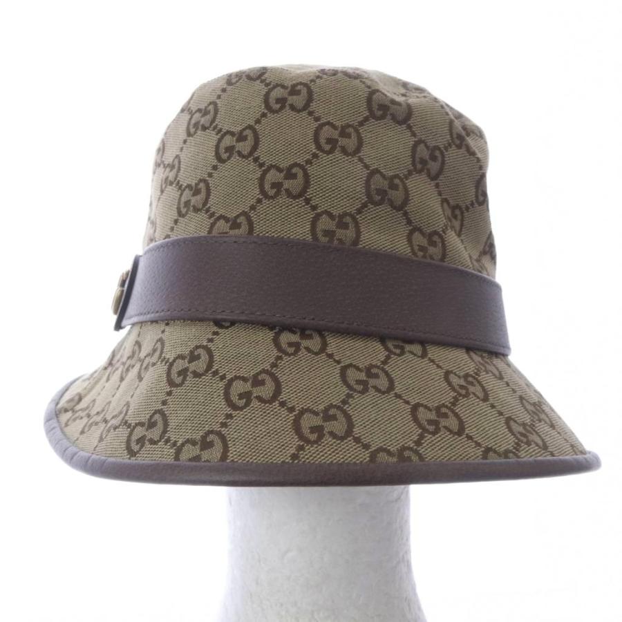 GUCCIGGキャンバス フェドラハットベージュ 【公式通販】
