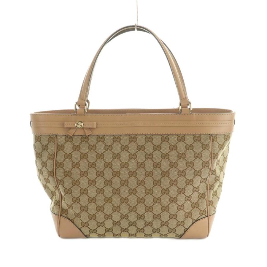 GUCCI（グッチ） GUCCI GGキャンバス レザー トートバッグ モノグラム