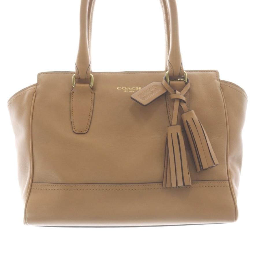 COACH（コーチ） レザー ハンドバッグ トートバッグ 茶色 ブラウン