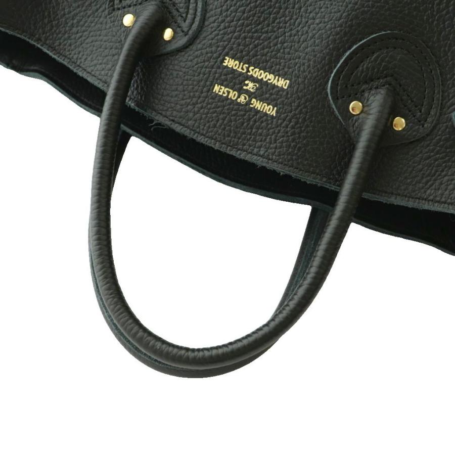 ヤングアンドオルセン YOUNG & OLSEN EMBOSSED LEATHER BELTED TOTE