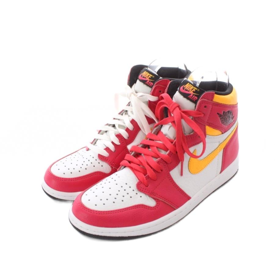 美品 新品 未使用 NIKE ナイキ エア ジョーダン ハイカット 赤 28 NIKE（ナイキ） Air Jordan 1 High OG Light Fusion Red エア
