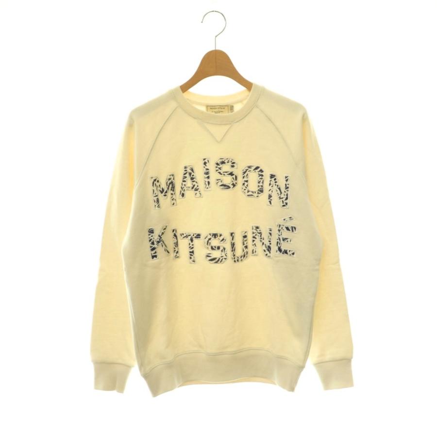 メゾンキツネ MAISON KITSUNE ロゴプルオーバ―スウェットトップス 