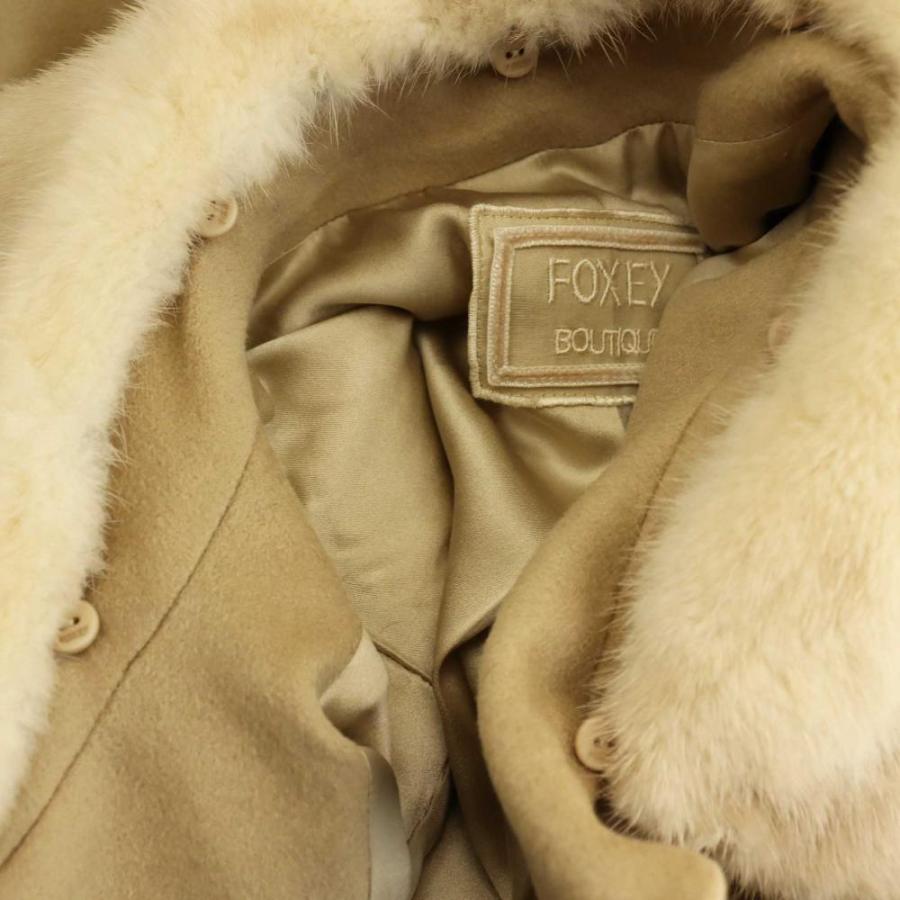 FOXEY Boutique カシミヤ ミンクファー ケープコート 38 【公式
