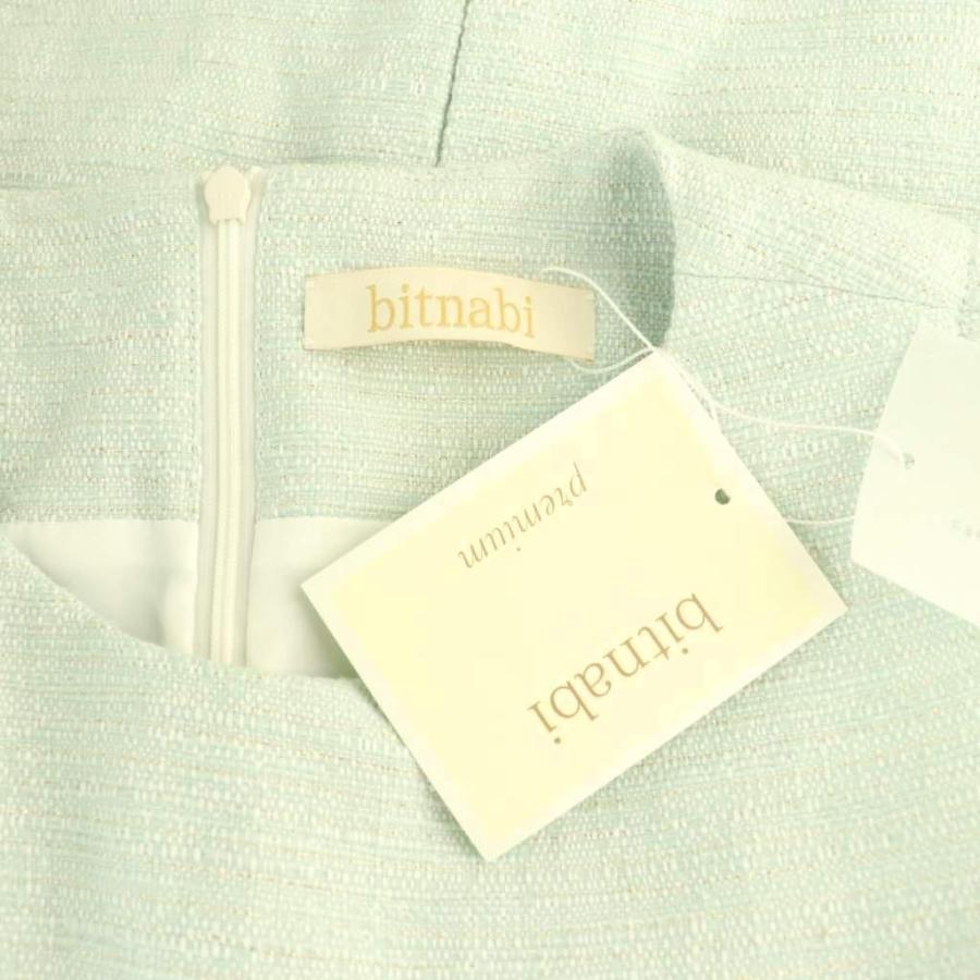 未使用品 ビンナビ bitnabi サマーツイード ノースリーブワンピース