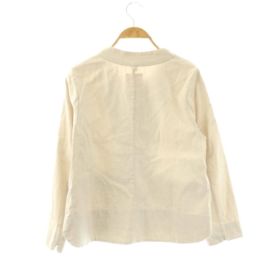 パラスパレス Pallas Palace ノーカラージャケット 上着 リネン