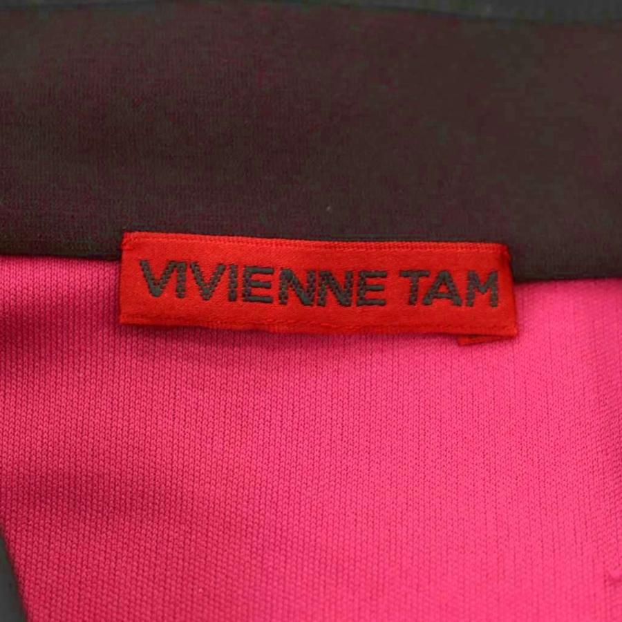 ヴィヴィアンタム VIVIENNE TAM 鳥花柄 パワーネット ワンピース