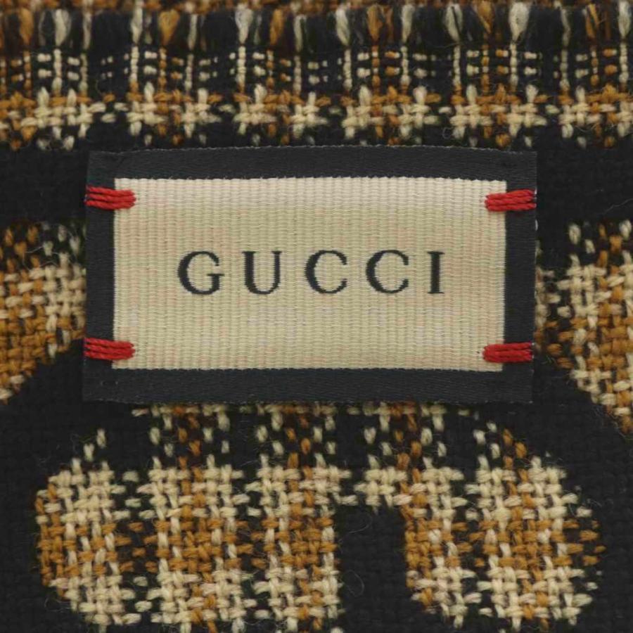 GUCCI GGパターン ストライプ マフラー フリンジ付き GUCCI GGパターン ストライプ マフラー フリンジ付き GUCCI GGロゴ