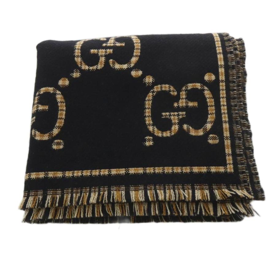 GUCCI（グッチ） チェック GGウール スカーフ ストール マフラー