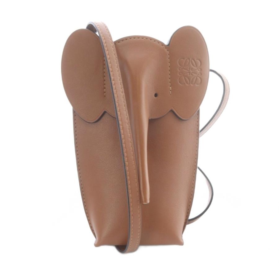 LOEWE（ロエベ） エレファント ポケット タン ポシェット レザー 