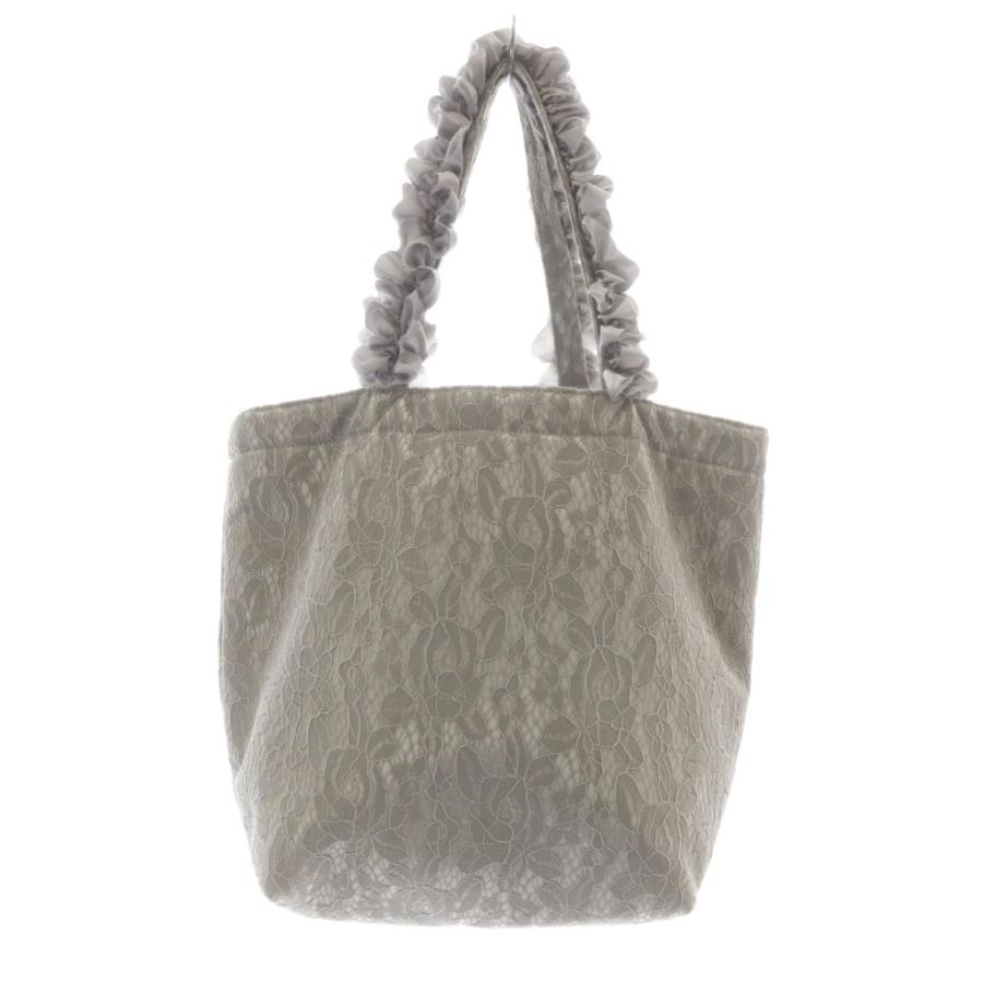 メゾンドフルール Maison de FLEUR レース フリル トートバッグ 