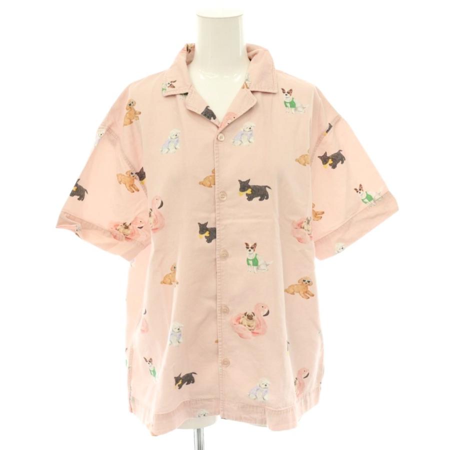 ジェラートピケ gelato pique 25SS UNISEX SUMMER DOG 総柄シャツ