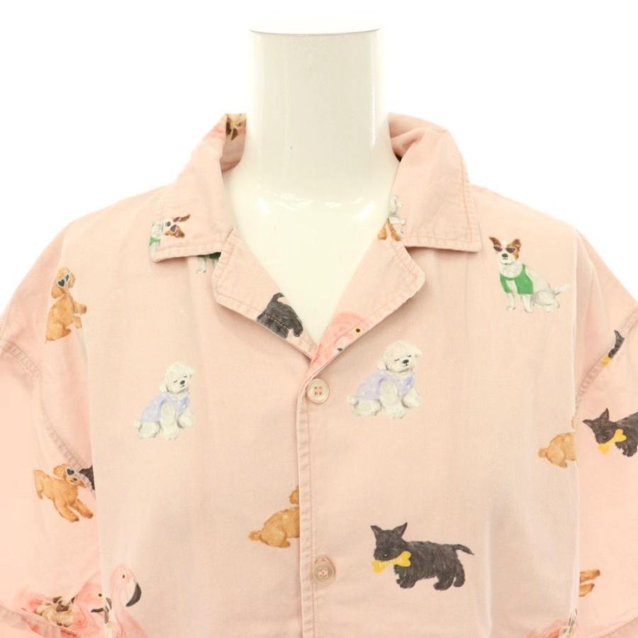 ジェラートピケ gelato pique 25SS UNISEX SUMMER DOG 総柄シャツ