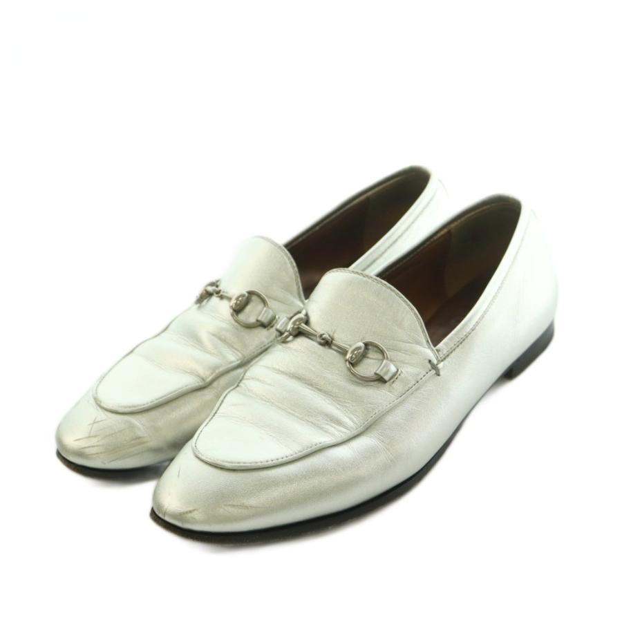 GUCCI（グッチ） GUCCI DIY ローファー ホースビット メタリックレザー 