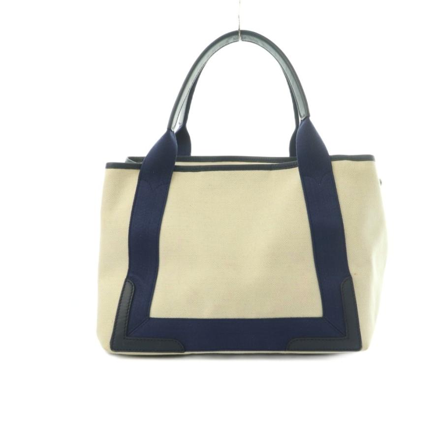 BALENCIAGA（バレンシアガ） ネイビーカバS トートバッグ キャンバス 