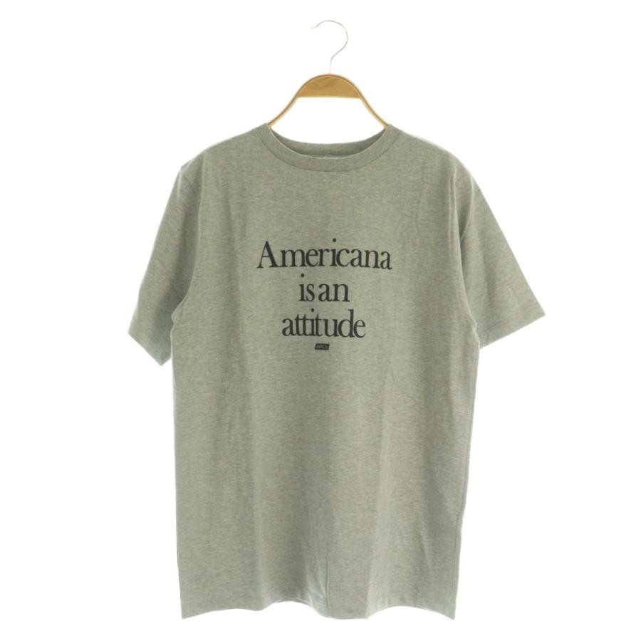 未使用品 アメリカーナ AMERICANA 24AW MESSAGE Tシャツ 