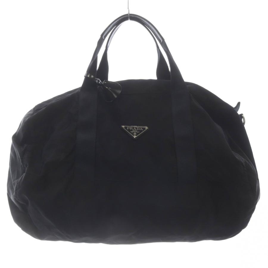 PRADA（プラダ） ナイロン ボストンバッグ ハンドバッグ 黒 ブラック 