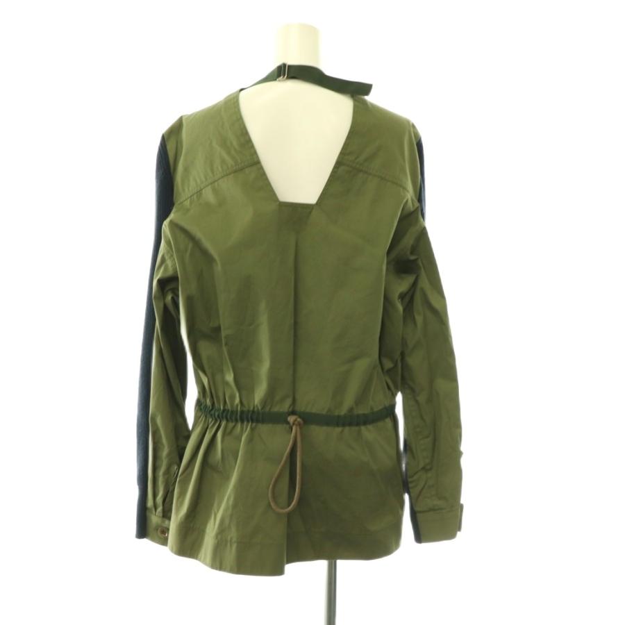 sacai luck サカイ ニット切り替え ドッキング ライダース ジャケット sacai luck サカイ ニット切り替え ドッキング ライダース ジャケット