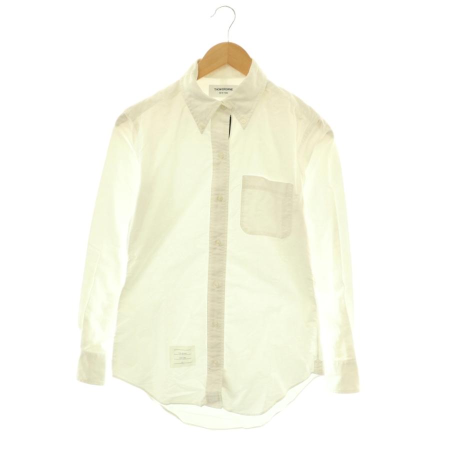 トムブラウン THOM BROWNE オックスフォードBDシャツ 長袖 2 白