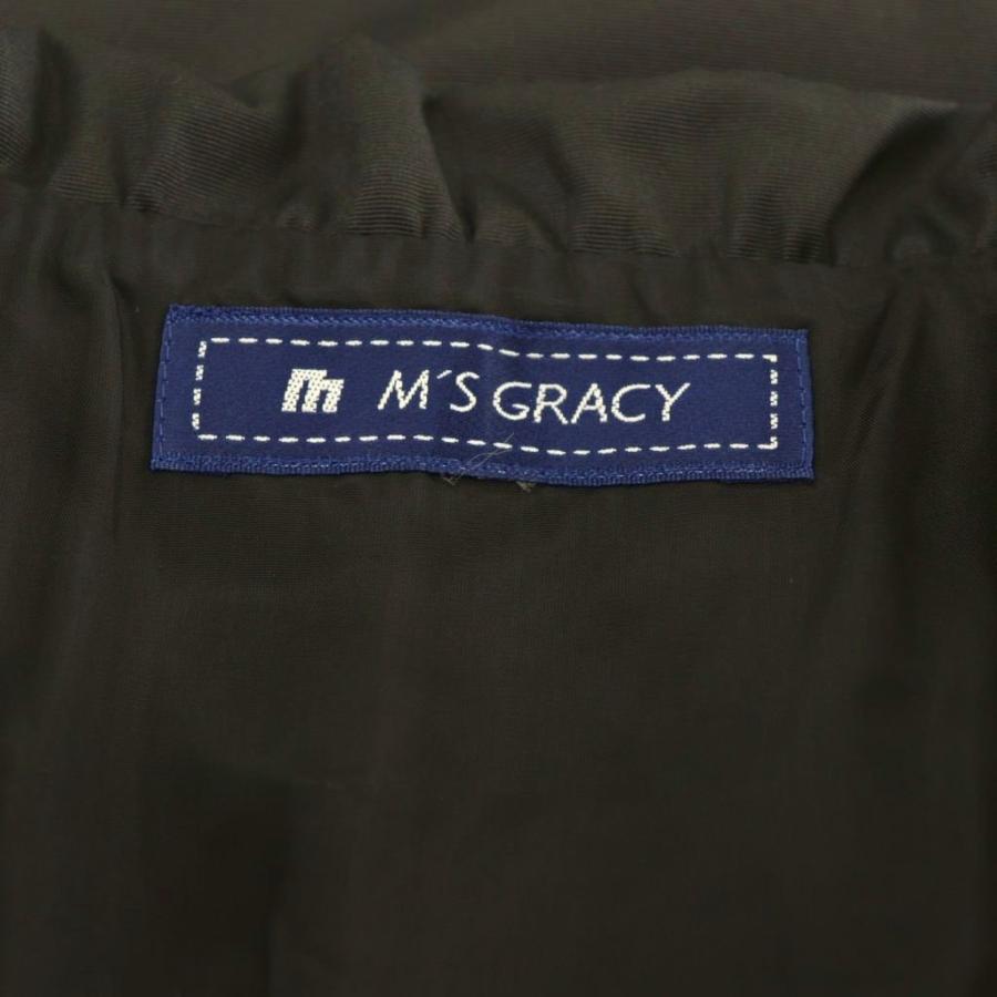 エムズグレイシー M'S GRACY リボン刺繍 スカラップ コート スプリング