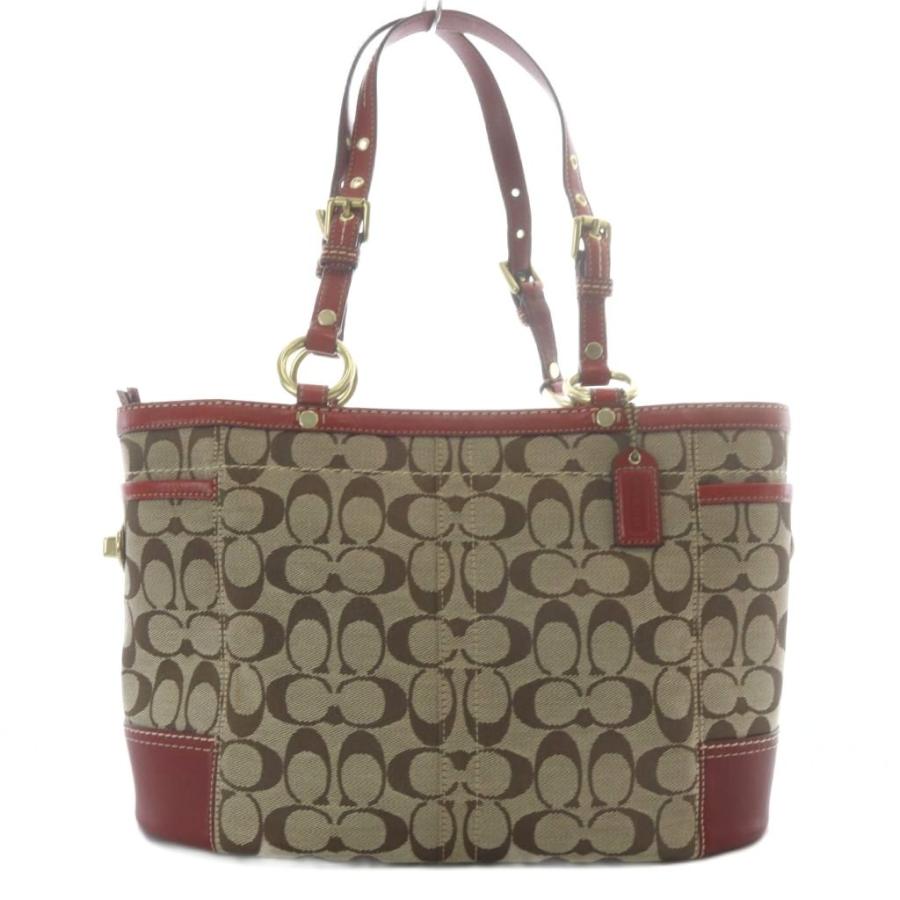 COACH（コーチ） トートバッグ シグネチャー キャンバス レザー 