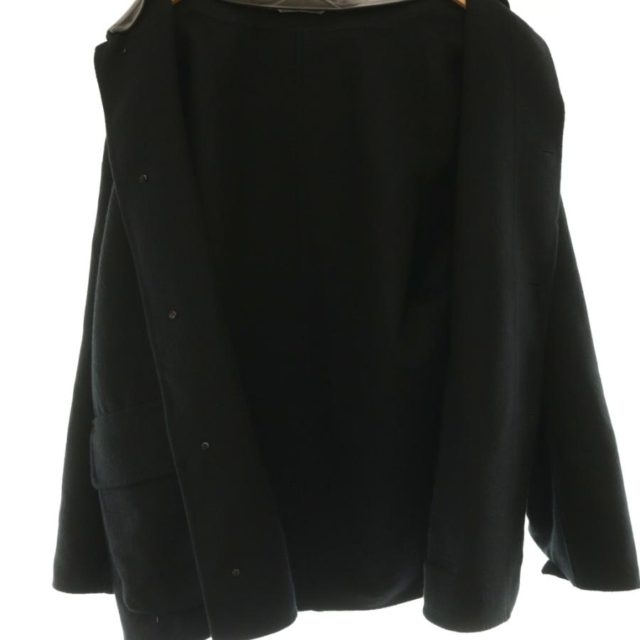 オーラリー AURALEE A25AB02CN CASHMERE MELTON HAND SEWN BLOUSON ブルゾン ジャケット アウター カシミヤ 4 黒 ブラック /NR ■OSの画像