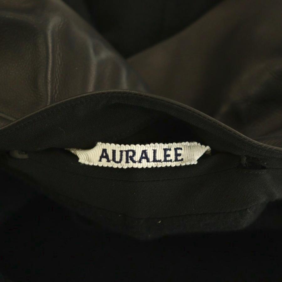 オーラリー AURALEE A25AB02CN CASHMERE MELTON HAND SEWN BLOUSON ブルゾン ジャケット アウター カシミヤ 4 黒 ブラック /NR ■OSの画像
