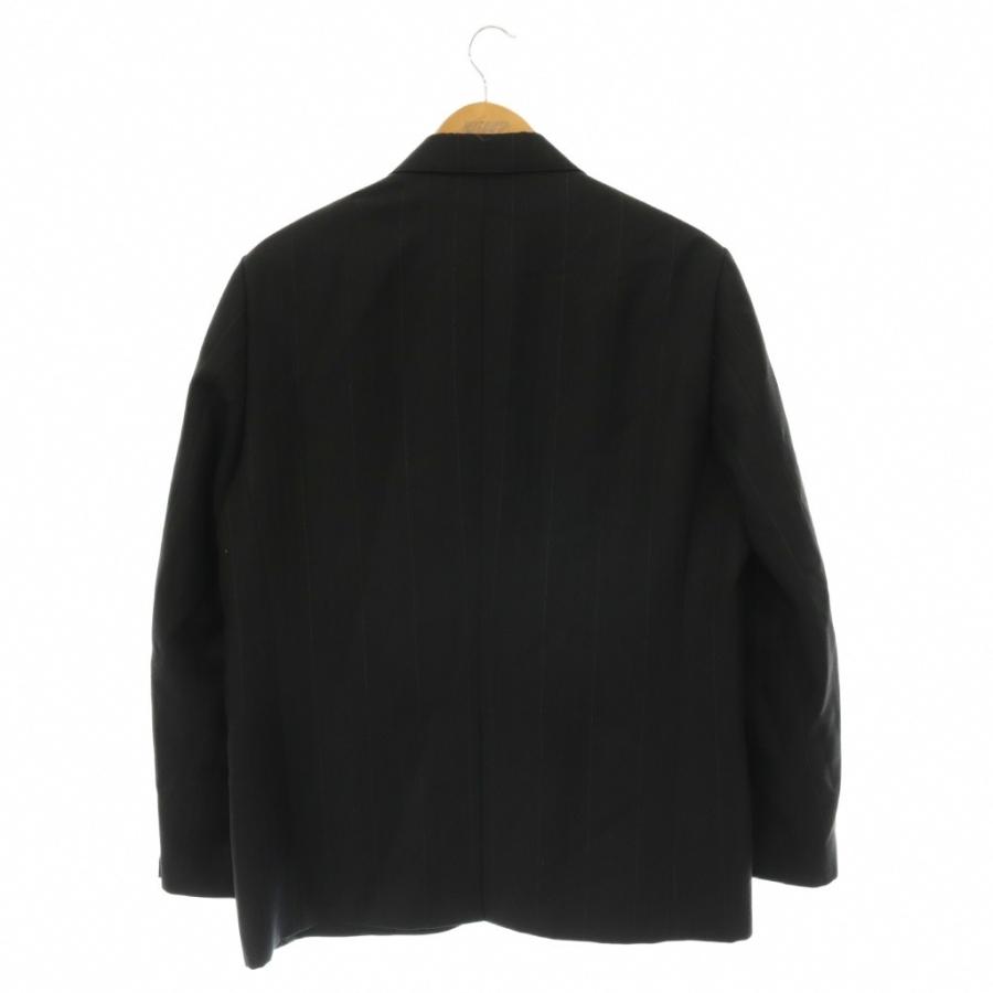 未使用品 オーラリー BLUEFACED WOOL JACKET ジャケット テーラード 総裏地 4 チャコールブラック オフホワイト A26SJ01BA /DO ■OSの画像