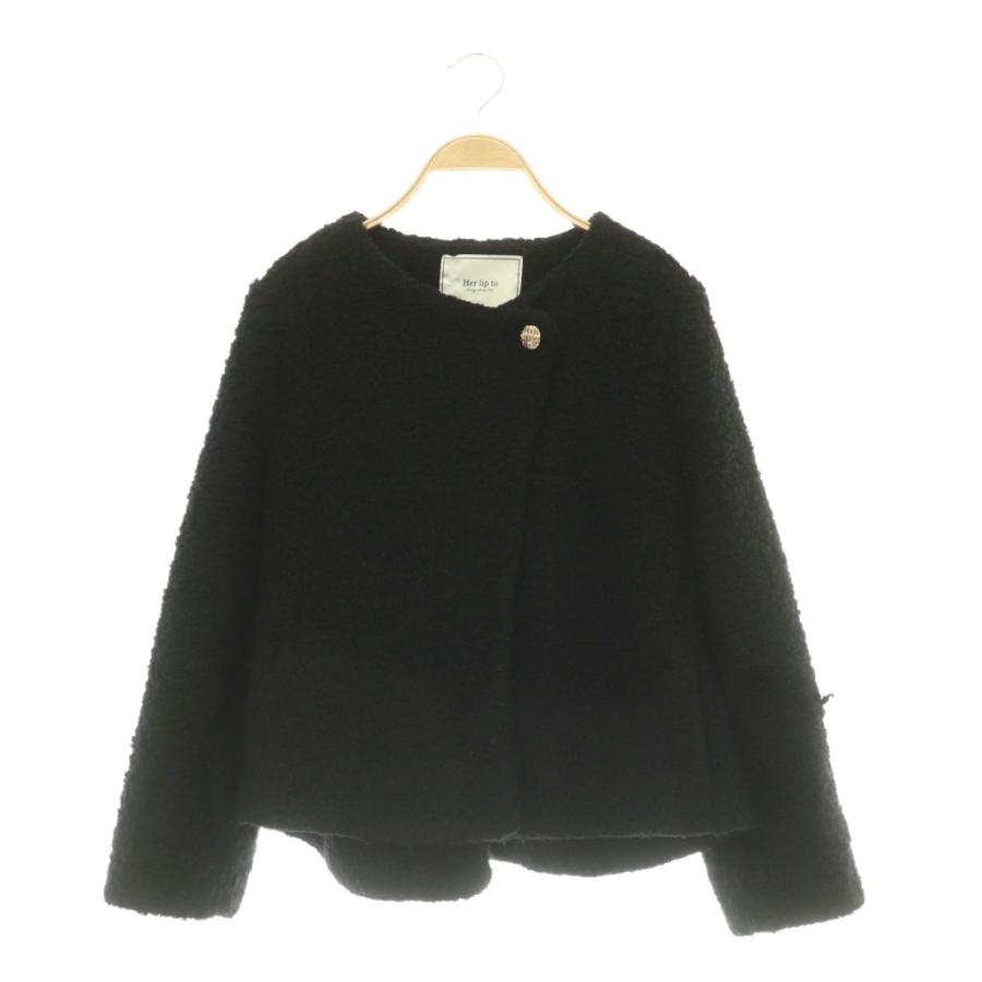 Her lip to ハーリップトゥ Her lip to 25AW Elise Boucle Peplum Coat