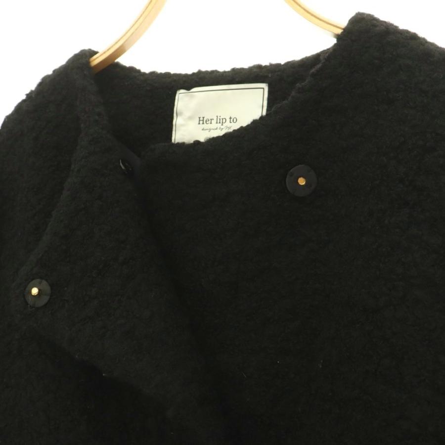 Her lip to ハーリップトゥ Her lip to 25AW Elise Boucle Peplum Coat