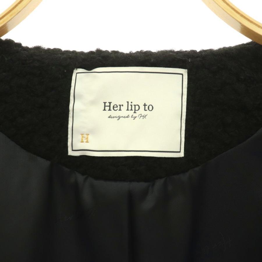Her lip to ハーリップトゥ Her lip to 25AW Elise Boucle Peplum Coat