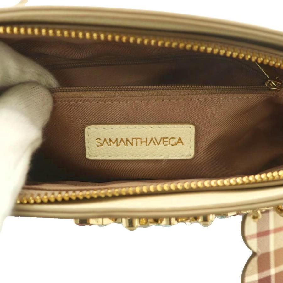Samantha Vega（サマンサベガ） チェック柄ビジューモチーフショルダー 